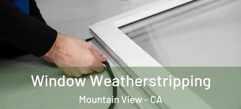  Window Weatherstripping Mountain View - CA